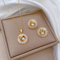 Square Diamond Ring & Jewelry Set
